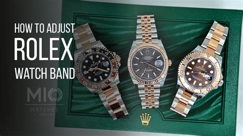 rolex 16610 band adjustment|how to adjust rolex bracelet size.